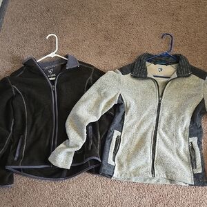 Kuhl Fleece Jacket - Black and Gray